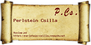 Perlstein Csilla névjegykártya